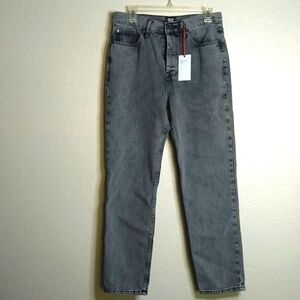 NWT BDG dads women's baggy street washed grey/ black wide jeans sz 30